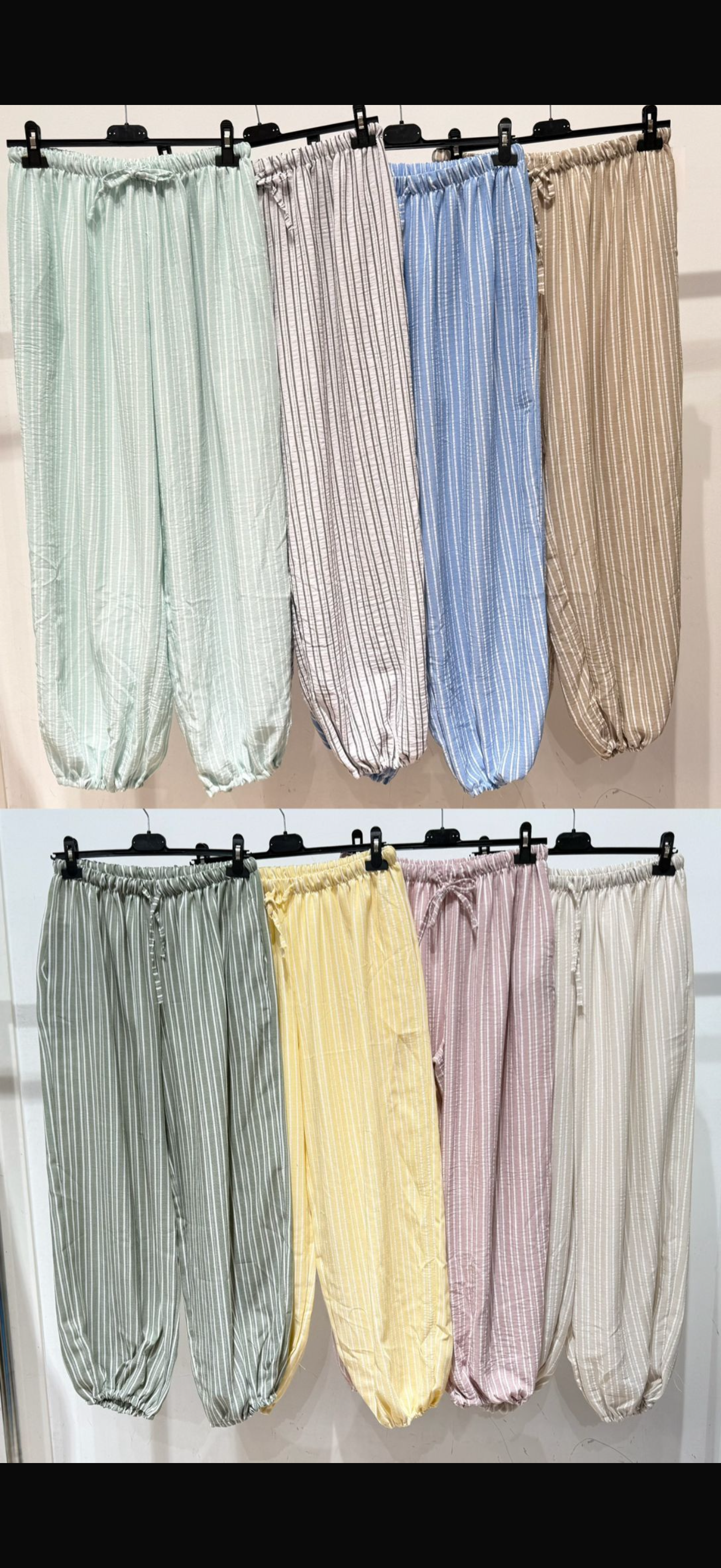 Pantalon lino raya