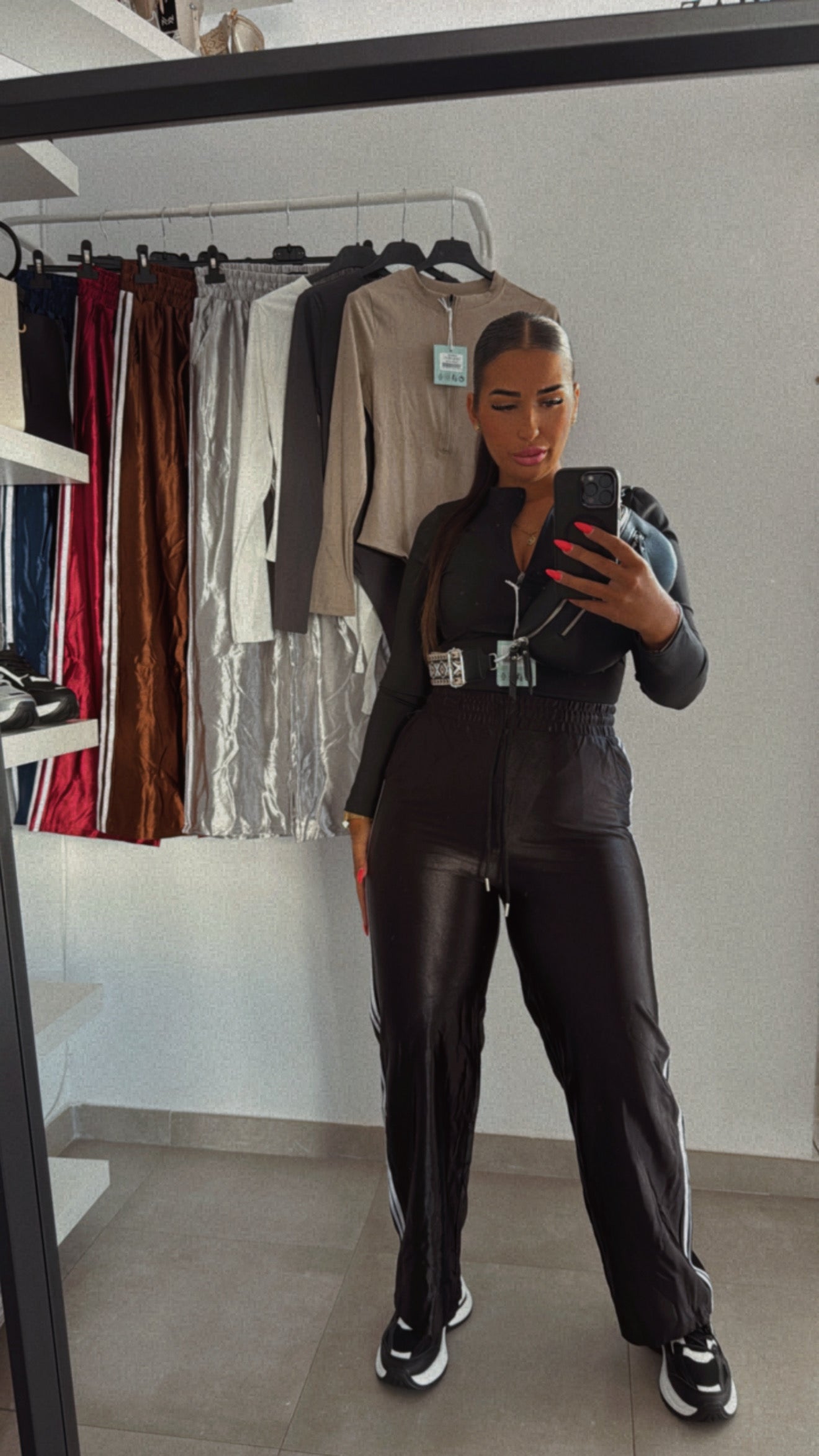 Pantalon adid metalizado