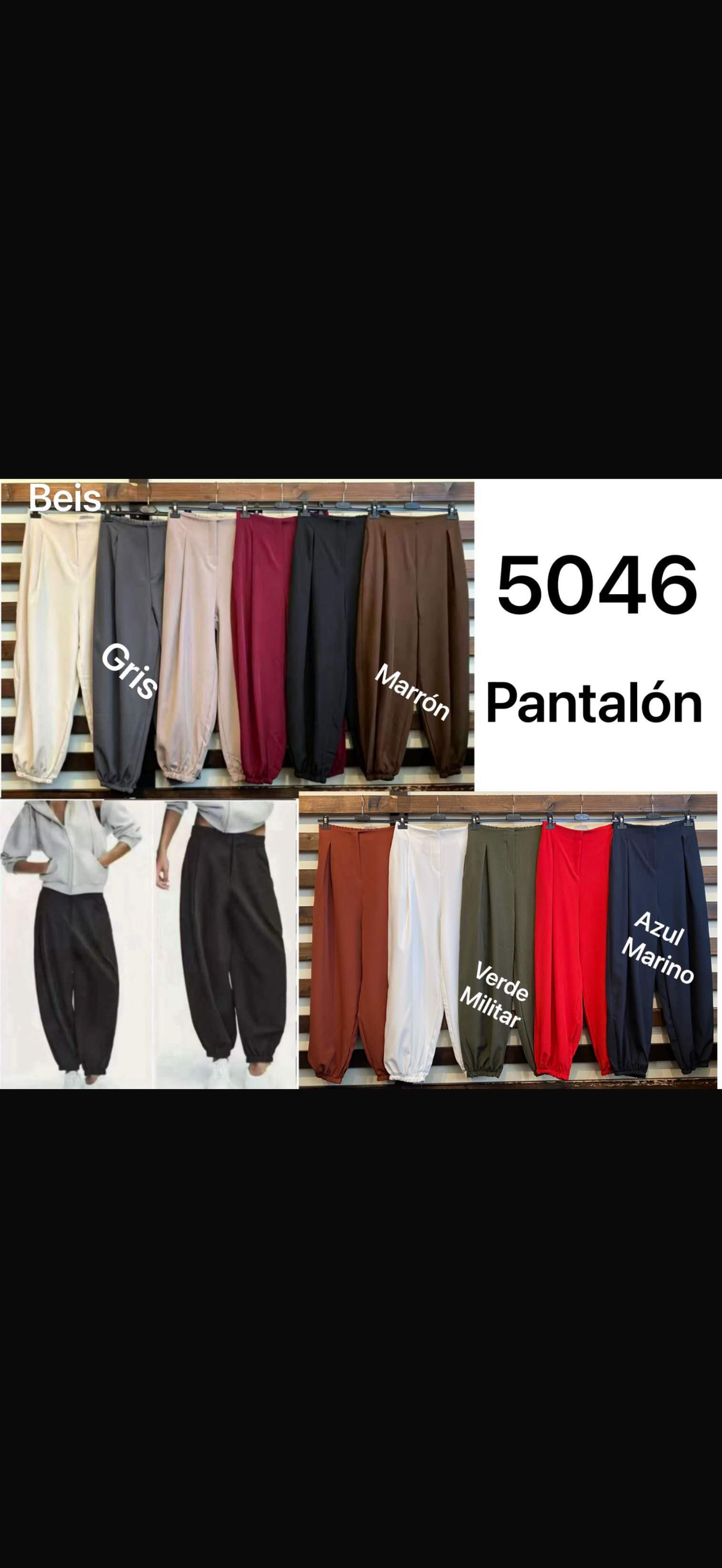 Pantalón pinza ballon