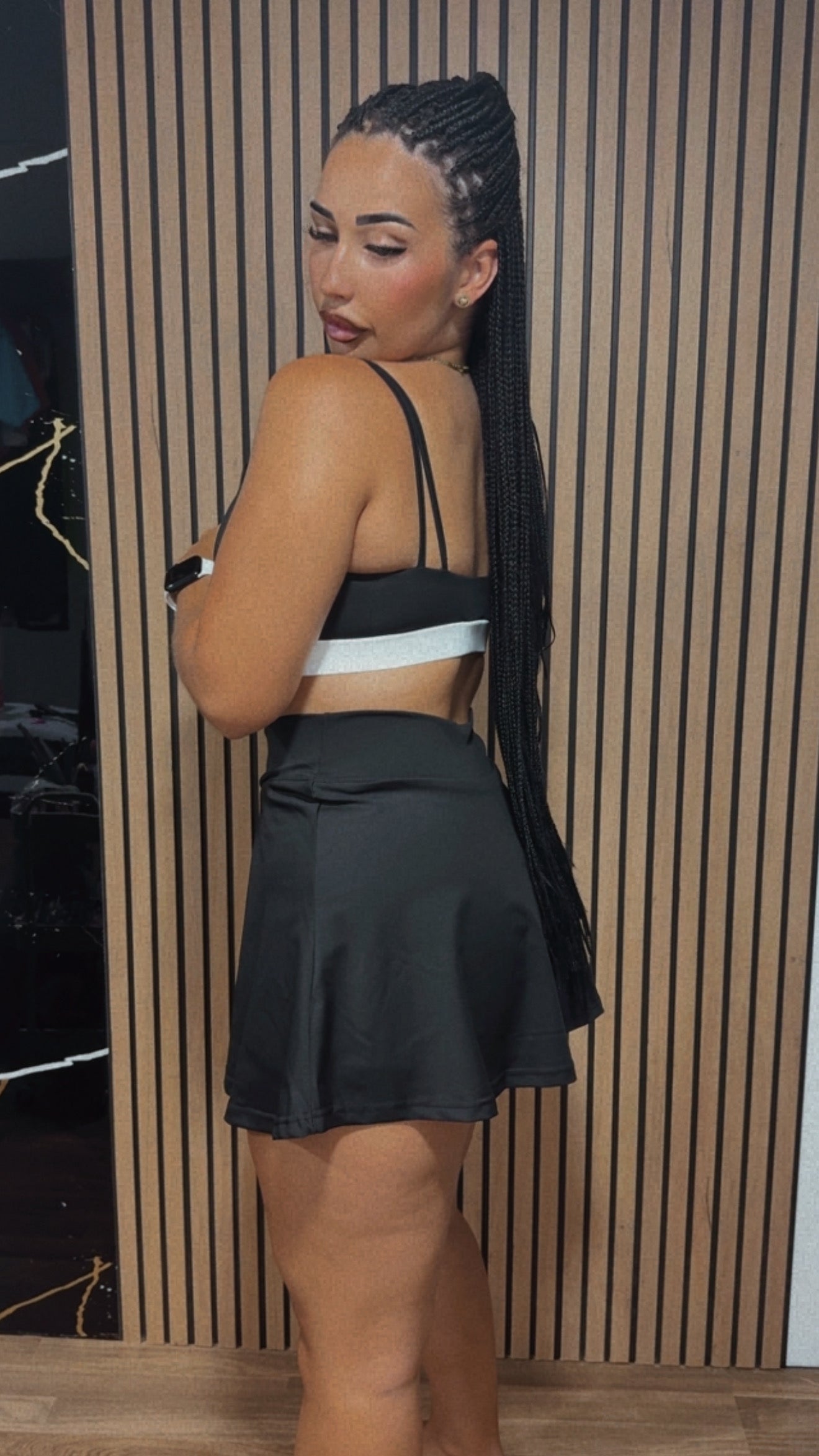 Conjunto falda licra