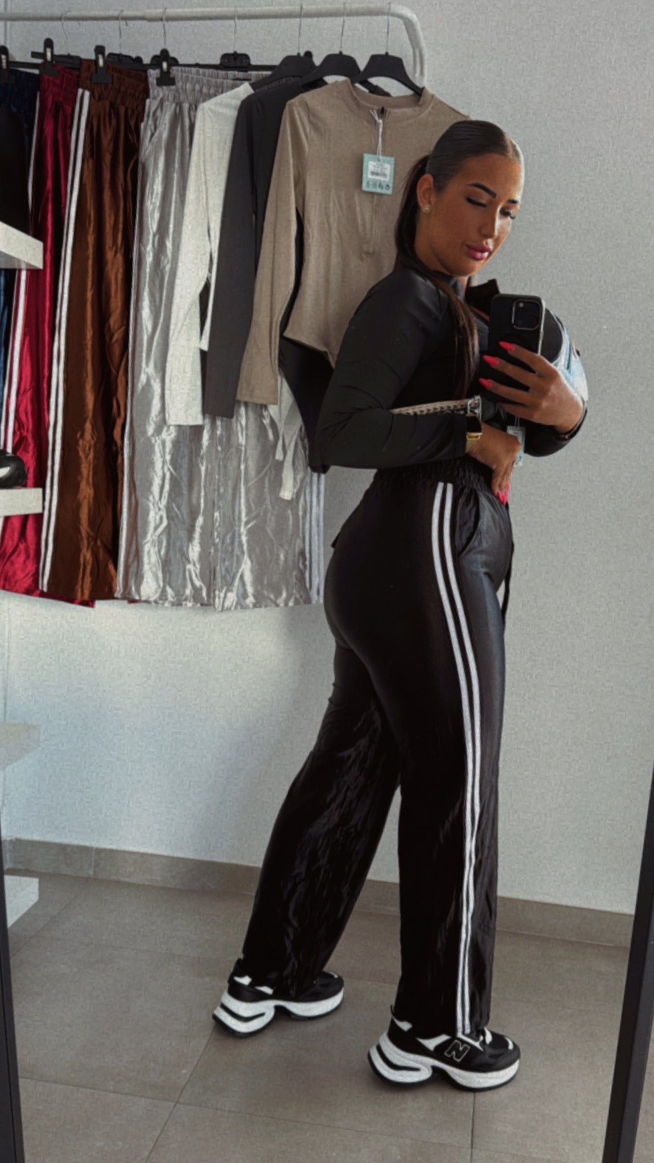 Pantalon adid metalizado