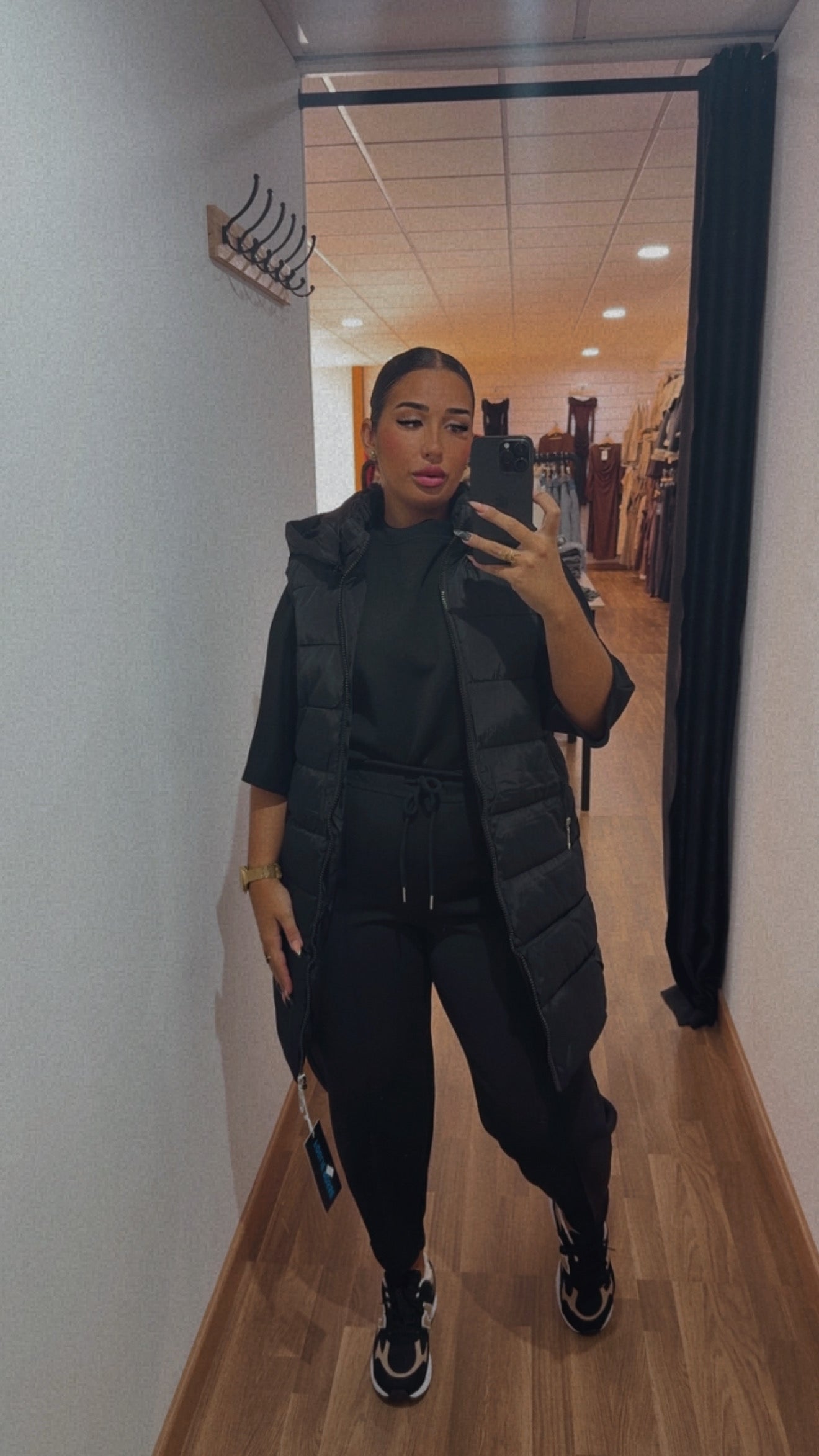 Plumifero sin mangas largo