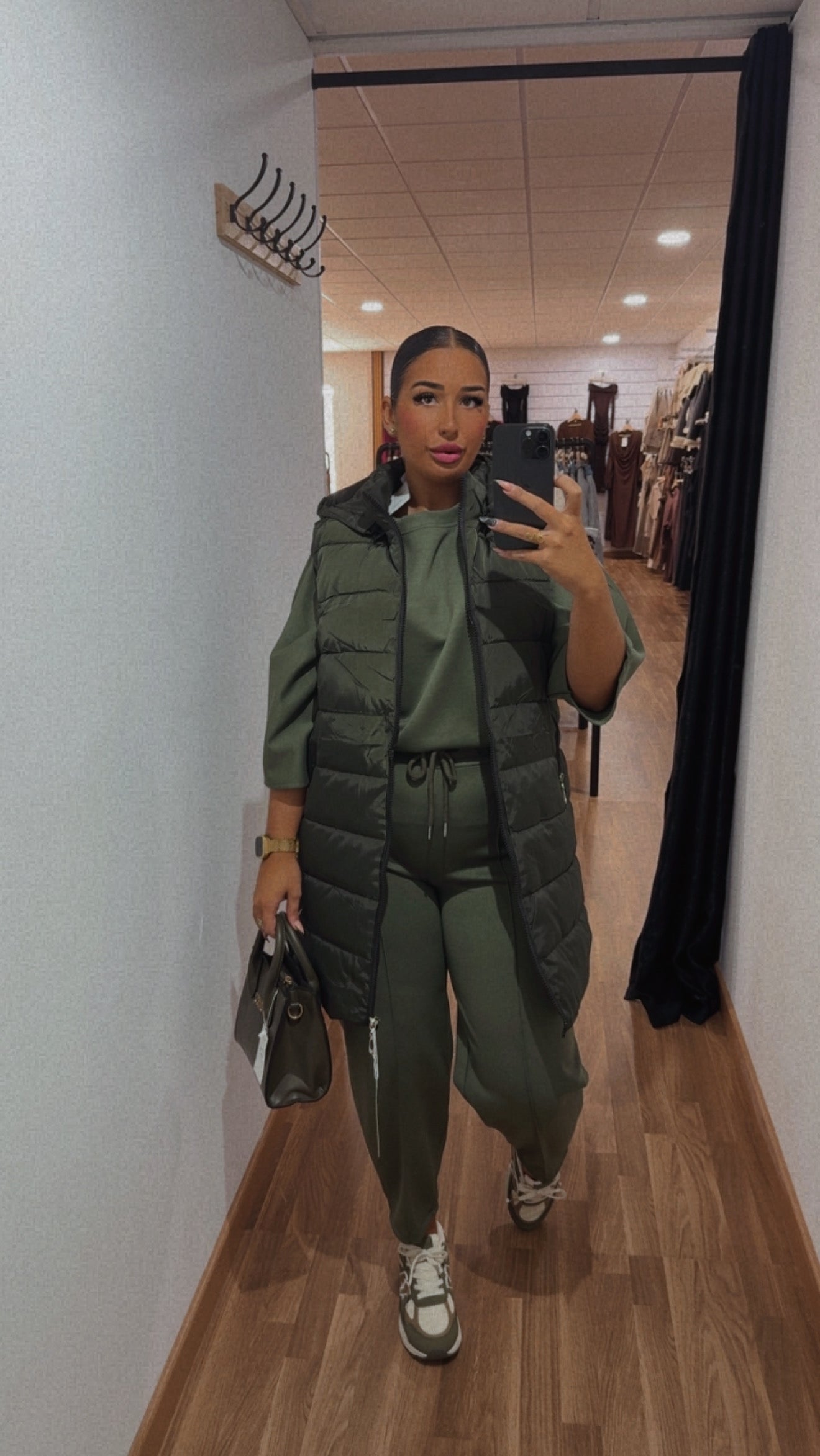 Plumifero sin mangas largo