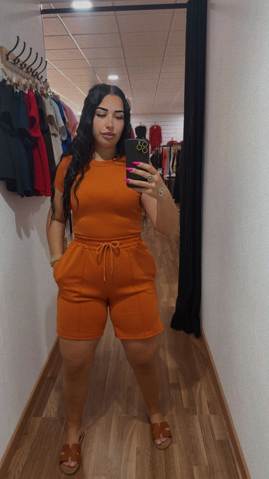 Conjunto Zara manga corta
