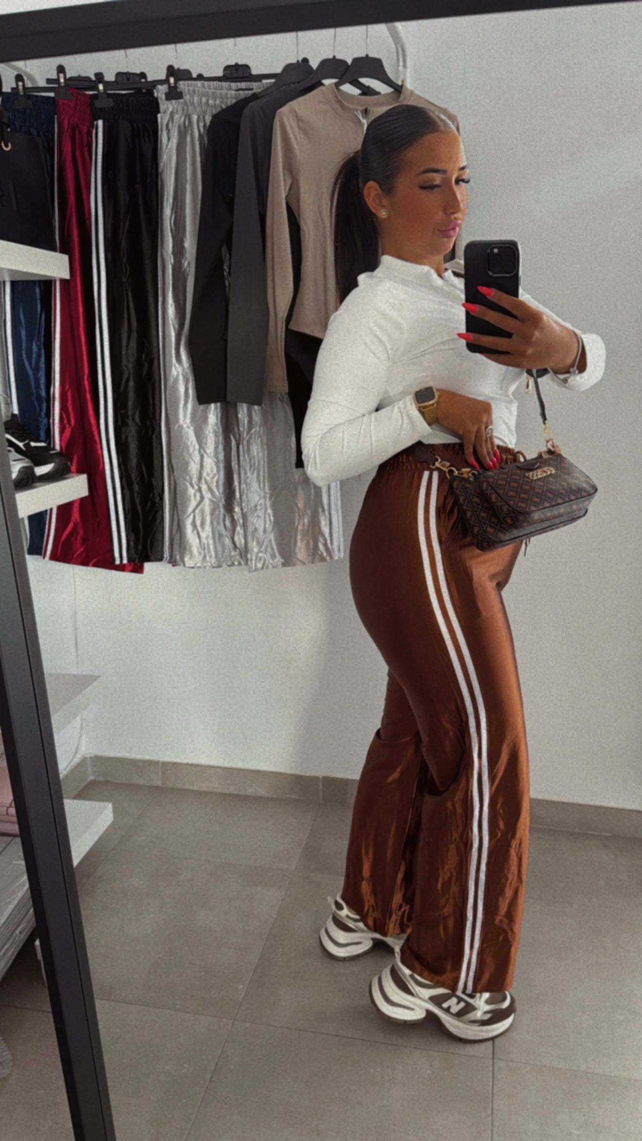 Pantalon adid metalizado